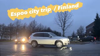 Espoo city, Finland  Driving a Toyota Prius