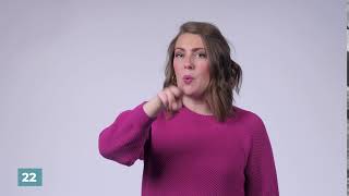 Learn How to Sign 22 in ASL | LearnHowToSign.org