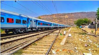 LTT-Manmad Godavari Express on its maiden LHB run