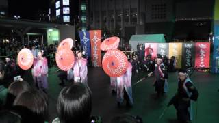 [4K] JR九州櫻燕隊①　龍馬よさこい15／JR京都駅会場