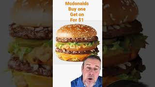 McDonald's Buy one get one for $1 is back. J-Mart fast food news!