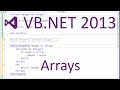 VB.NET 2013 - Arrays