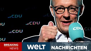 DEUTSCHLAND: Merz atmet auf! BSW raus! Union kann Zweierkoalition mit SPD bilden! | WELT LIVESTREAM