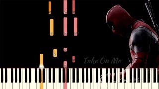 Take On Me (MTV Unplugged) - Deadpool 2 | Piano Tutorial (Synthesia)