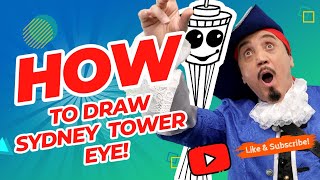 How to Draw Sydney Tower Eye, Captain Colorwave, Sydney Harbour, Australia 4K