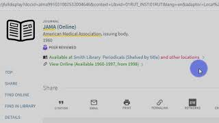 Finding Journals on the Rutgers University Libraries Website