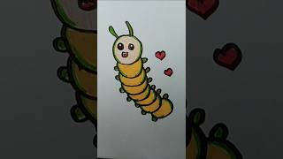 Caterpillar Drawing l Aiza Drawing l #trending#viral#shprtvideo#shortsyoutube#shorts