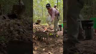 Building the Ice Age Trail: 102 volunteers over 5 days completed 3,000 feet of new trail.