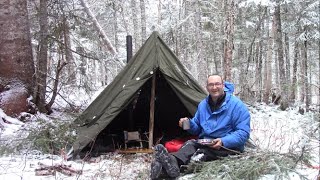 A Cold Solo Overnight Hiking Trip  Episode #18