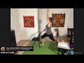 yoga chair exercises lunge series