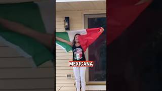 No le GUSTA la BANDERA de MÉXICO a su vecina gringa. 🇲🇽 #mexico #bandera #shorts