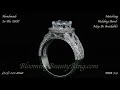 bbr 703 handmade in the usa diamond engagement ring with wide band halo design