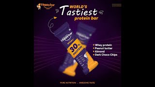 30% Protein, 100 % YOU - Happy Bar Sport - World's Tastiest Protein Bar