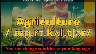 Agriculture meaning with 5 examples