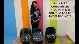 Nuna PIPA Comparison: Compare the PIPA, PIPA Lite and PIPA Lite LX Infant Car Seats!