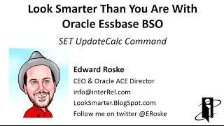 Essbase SET UpdateCalc Command