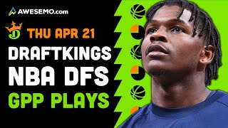 Top 5 DraftKings NBA Picks Today | Contrarian DraftKings NBA DFS GPP Picks Thursday 4/21/22