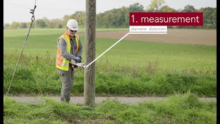 In less than 100 seconds | Wooden pole inspections with IML-RESI PowerDrill®