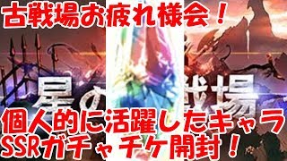 【グラブル】光有利古戦場お疲れ様会！個人的に使用したキャラの紹介やガチャチケ開封！