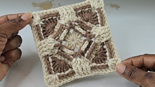 Crochet Labyrinth Granny Square | How to Crochet Tutorial