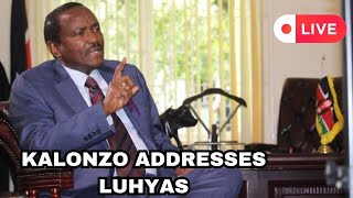 LIVE!! Kalonzo Musyoka addresses Luhyas days after Former DP Gachagua's explosive interview!!