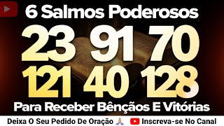 6 SALMOS PODEROSOS SALMO 23, 91, 70, 121, 40 e 128 PARA RECEBER VITÓRIA