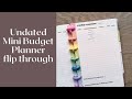 Happy Planner Mini Budget Planner | flip through