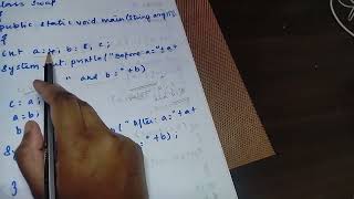 Java program to Swap two numbers using third variable In Tamil| Java basics| Java for beginners