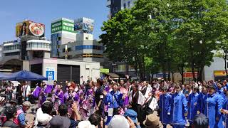 YOSAKOI さんさ 開会式 総踊り 『よっちょれ』 【4K】 🦋 2024.5.26 JR 盛岡駅前 滝の広場