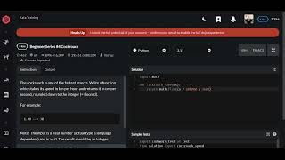 Codewars | Beginner Series #4 Cockroach | Python 8 kyu
