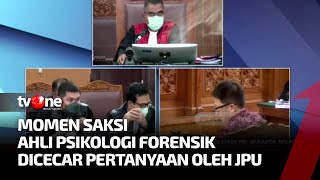 JPU Cecar Saksi Ahli Psikologi Forensik Sejumlah Pertanyaan | Breaking News tvOne