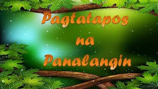 Pagtatapos na Panalangin (Closing Prayer)