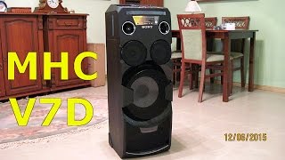 SONY MHC-V7D - domowy system audio - Unboxing - Pictures/zdjęcia