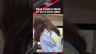 EKA Coach Bus at the Bharat Mobility Auto Expo 2025 | Times Drive Green #shorts #ekabus