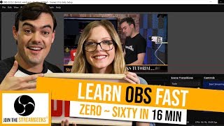 Learn OBS Quickly - Open Broadcaster Software Tutorial