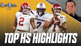 Top 10 High School Football Highlights | Reggie Bush, Jadeveon Clowney, Kyler Mu