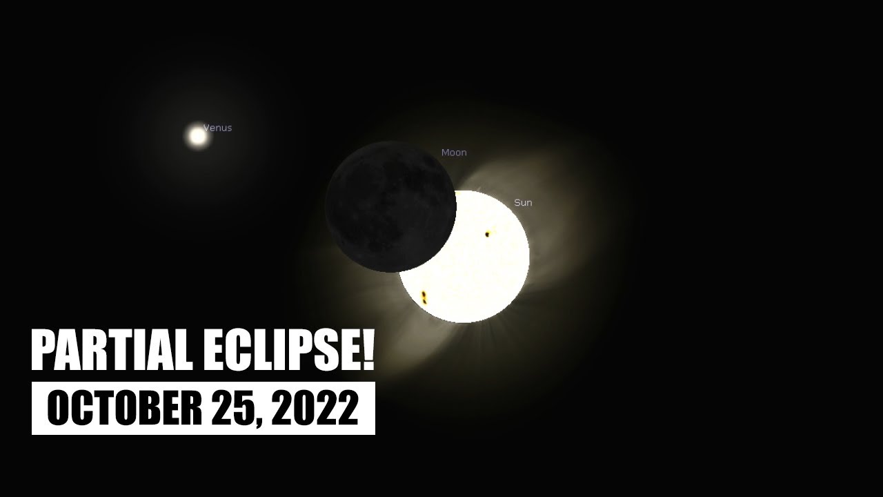 Partial Solar Eclipse - October 25, 2022! - YouTube