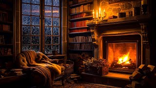 Sounds of Thunderstorm with Lightnings, Rain, Crackling Fireplace | Sounds For Sleep, Relaxation