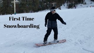 Snowboarding VLOG @Big Bear Lake EP. 1 單板滑雪初體驗 | 住 Big Bear Lake 旁小木屋