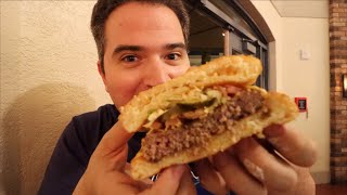 Quick French Quarter Beignet Burger - Sassagoula Floatworks and Food Factory