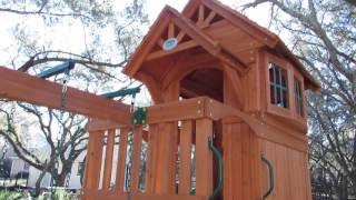 Backyard Discovery Liberty II All Cedar Swing Set, Demo video of quality and features.