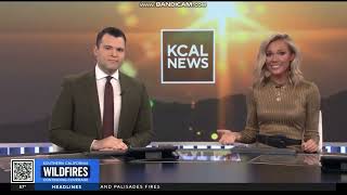 KCAL News at 5pm Saturday on CBS Los Angeles partial open January 18, 2025