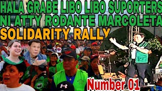 HALA GRABE LIBO LIBO SUPORTERS NI ATTY RODANTE MARCOLETA MOTORCADE  SOLIDARITY RALLY