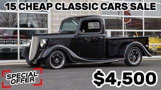 15 Cheap Classic Cars! Up for Sale by Owners, Today's Garage Gold Finds !!