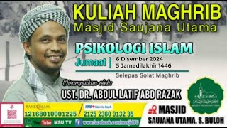 LiVe@MSU  KULIAH MAGHRIB | JUMAAT  05  JAMADILAKHIR 1446H / 06 DIS 2024