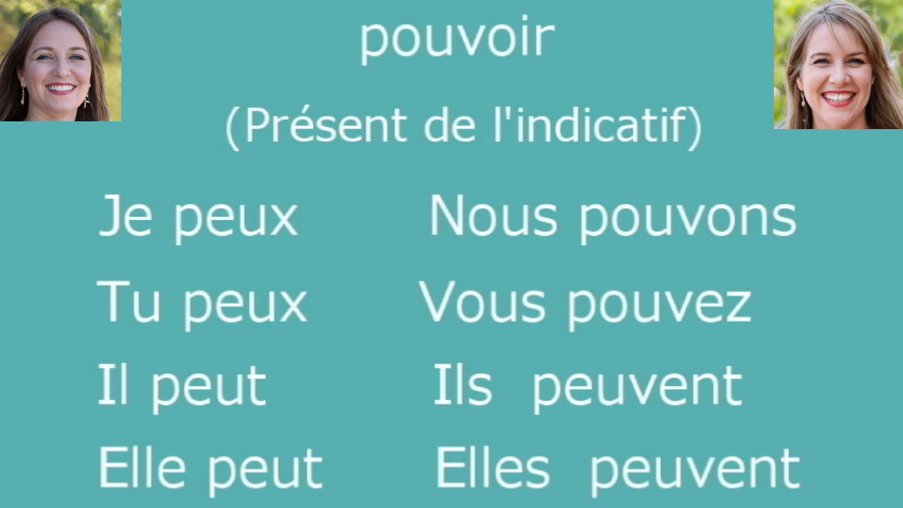 French Verb Conjugation Of Pouvoir In The Present Tense - YouTube