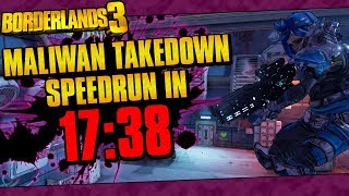 Borderlands 3 | Maliwan Takedown Solo Mayhem 4 Speedrun w/ Tediore Moze In 17:38 (No FFYL)