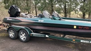 My New Boat! Triton tr22 Bass Boat Tour