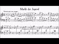 Gurlitt 30 Melodious Pieces for Beginners Op.227 No.10 March of Youth Sheet Music