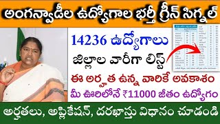 జిల్లాల వారీగా అంగన్వాడీ ఉద్యోగ ఖాళీలు|TG ANGANWADI JOBS VACANCIES 2025|HOW TO APPLY AGANWADI JOBS|